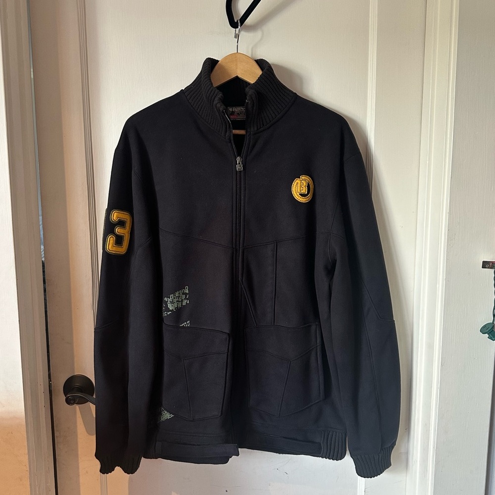 Men’s Burton Zip Up Jacket Coat Black size L